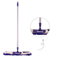 SHAGUN 360° Rotating Heavy-Duty Cotton Dry Mop Industrial Floor Cleaning with Sturdy Handle & Reusable Mop Pad