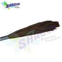 SHAGUN S-400 Premium Long-Lasting Grass Broom with Sturdy Plastic Handle for Efficient Cleaning