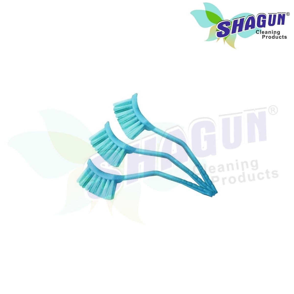 SHAGUN Heavy-Duty Scrub Brush with Long Handle | Stiff Bristles, Multipurpose Cleaning