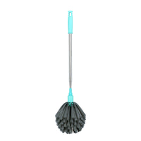 SHAGUN Lotus Jala – Extendable Telescopic Ceiling & Fan Duster with Soft Bristles and Steel Rod, Sea Green Handle