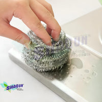SHAGUN Dil Se Stainless Steel Scrubber – Pack of 6 | Heart-Shaped Metal Scrub Pad for Utensils & Kitchen Cleaning (15g Each)
