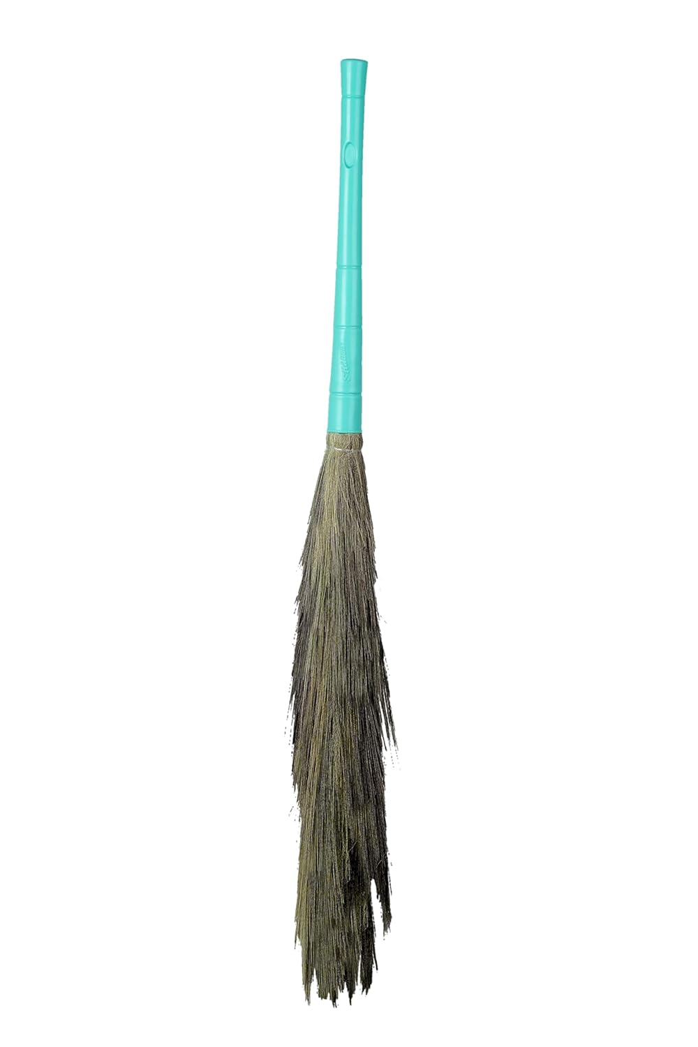 SHAGUN Premium Grass Broom with Long Handle – Soft Natural Bristles for Efficient Cleaning