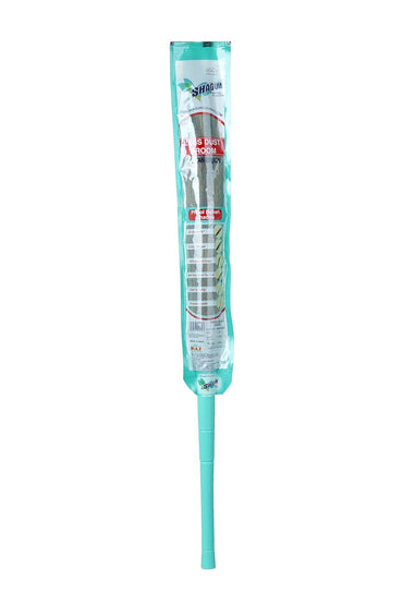 SHAGUN Premium Grass Broom with Long Handle – Soft Natural Bristles for Efficient Cleaning