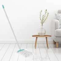 SHAGUN Premium Microfiber Cotton Mop Heavy Duty Floor Cleaning with Sturdy Handle & Super Absorbent Head Scartchless Mop