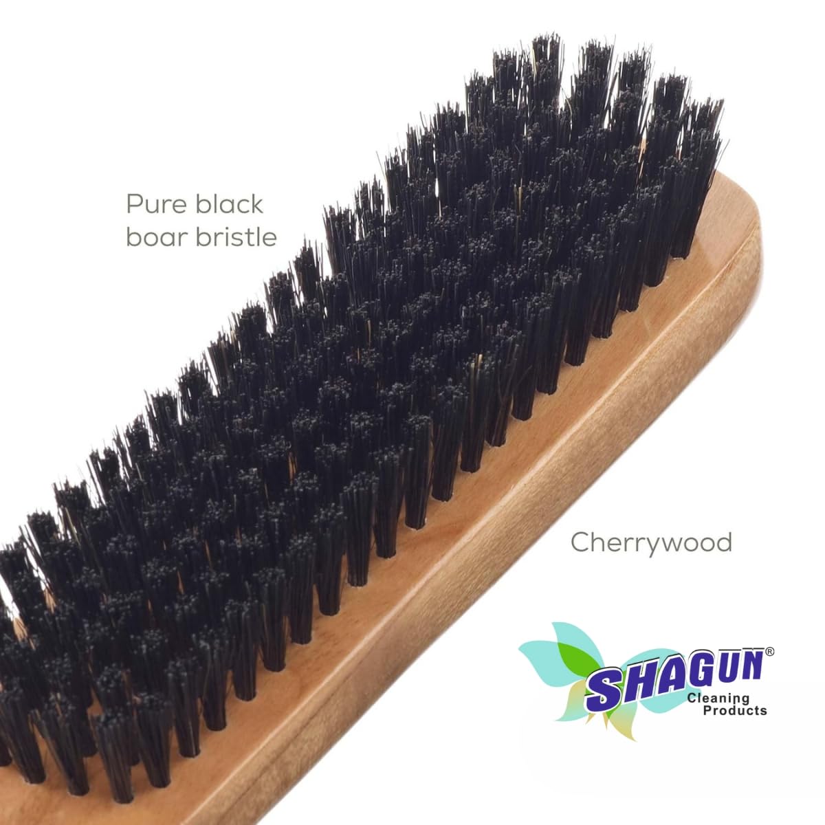 SHAGUN Wooden Shoe Polish Brush Premium Soft Bristle Shoe Cleaning & Buffing Brush Ideal for Leather & Suede Shoe Care (1)