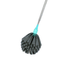 SHAGUN Lotus Jala – Extendable Telescopic Ceiling & Fan Duster with Soft Bristles and Steel Rod, Sea Green Handle