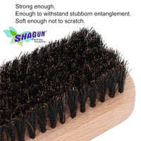 SHAGUN Wooden Shoe Polish Brush Premium Soft Bristle Shoe Cleaning & Buffing Brush Ideal for Leather & Suede Shoe Care (1)