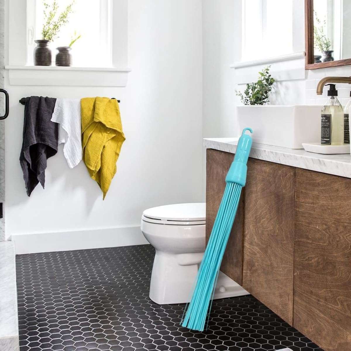 SHAGUN Premium Unbreakable 44 Plastic Sticks Broom | Extra Strong Fiber Sticks | Heavy-Duty, Washable & Non-Shedding | Ideal for Wet & Dry Cleaning | Indoor & Outdoor Use