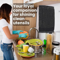 SHAGUN 5X Durable Dishcloth Cleaning Pad | Extra Power Scrub Pad for Kitchen Utensils | Pack of 12