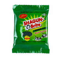 Shagun Brite Multi-Purpose Scrub Pad & Sponge – Super ALOX, Heavy Duty Cleaning (Pack of 12)