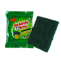Shagun Brite Multi-Purpose Scrub Pad & Sponge – Super ALOX, Heavy Duty Cleaning (Pack of 12)