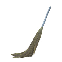 SHAGUN S-400 Premium Long-Lasting Grass Broom with Sturdy Plastic Handle for Efficient Cleaning