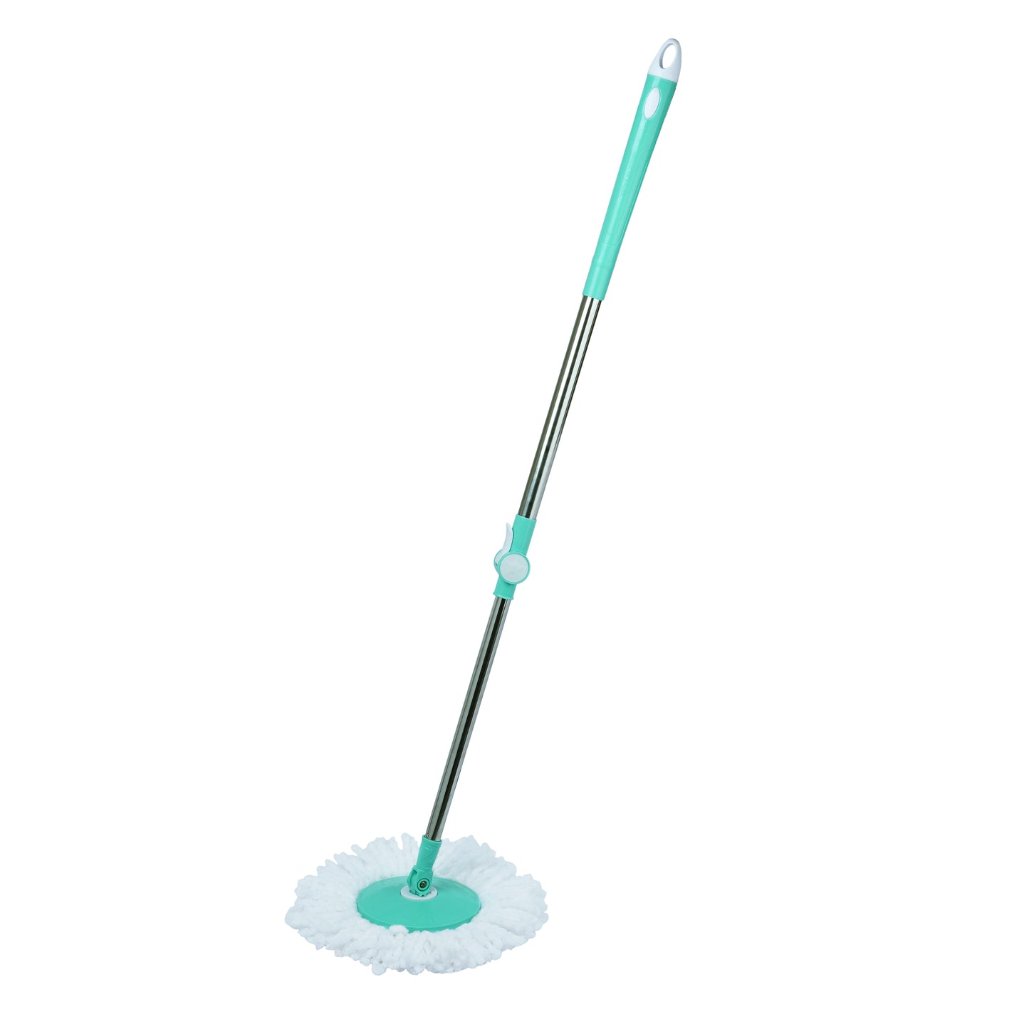 SHAGUN 360° Spin Mop Stick with Lock System, Stainless Steel Handle, Microfiber Refill, Adjustable Rod for Home & Office Cleaning